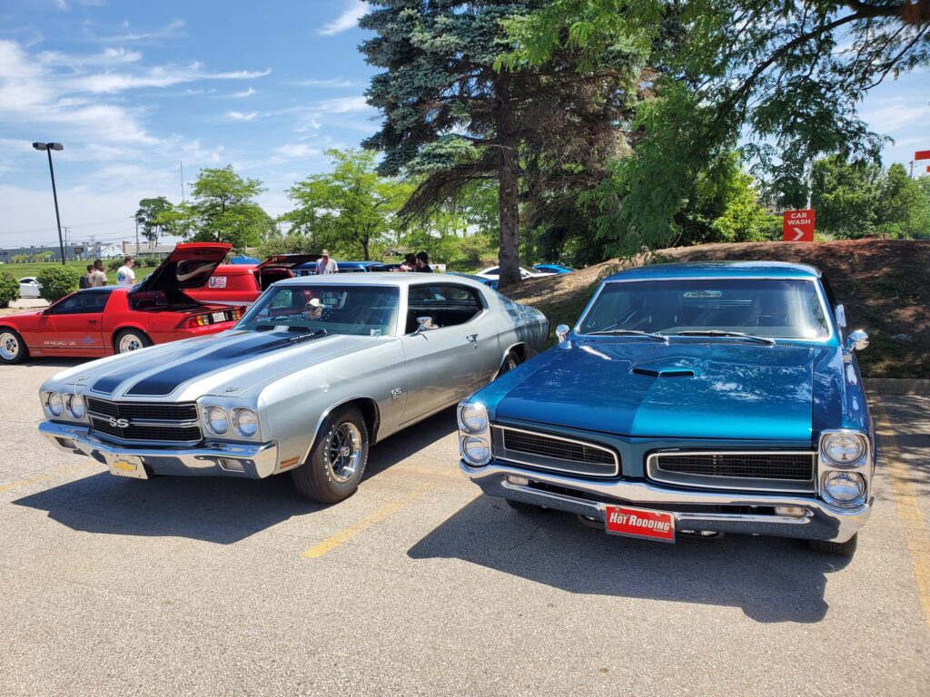 Classic cars at a ChapterDrive community gathering