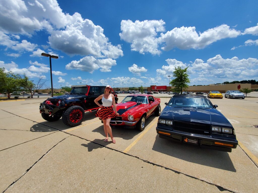 Adult attendee with cars